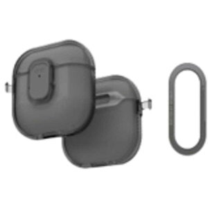 KENZAN�@AirPods4�P�[�X UNIQ GLOSSY SMOKE GLOSSY SMOKE�@UNIQ-AIRPODS-2024-GLSPGSMK