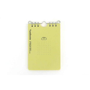 サンノート B7ハンギングリングメモ 60枚 アイボリーイエロー TD0006