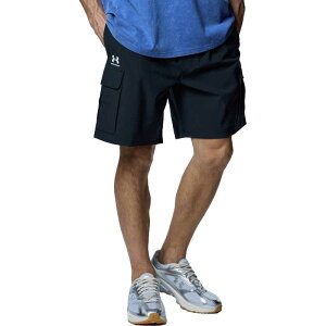 A_[A[}[@UNDER ARMOUR Y UA VIBE WOVEN CARGO SHORTS UAoCuE[u J[SV[c Black/White LG 1386560 yԕisz@1386560_25FW