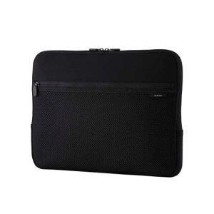 エレコム ELECOM パソコンケース 15.6インチ メッシュポケット 撥水 薄型 耐衝撃 ダブルファスナー ( MacBook Air / Pro など 〜15.6インチまでの ノートパソコン 収納可 ) BM-IBPTNP15BK