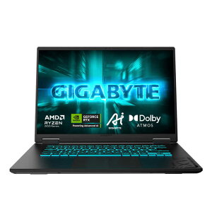 GIGABYTE@Q[~Om[gp\R [ RTX 5060 / 16^ / Win11 Home / Ryzen 7 / 32GB / SSD1TB ] ubNX`[@GAMING A16 3VHK3JP864SH