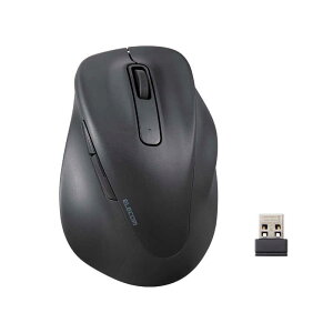 エレコム ELECOM ワイヤレスマウス 無線 2.4GHz 静音 抗菌 5ボタン Mサイズ Windows Mac ChromeOS対応 医師監修 EX-G ブラック M-XGM30DBSKCBK