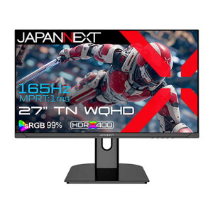 JAPANNEXT@TNpl 165Hz/1ms(MPRT)Ή Q[~Oj^[ (2Nۏ) m 27^ / WQHD(2560×1440) / Ch / 165Hz n@JN-T27G165Q