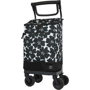 GRANMARIE�@�V���b�s���O�J�[�g 4�� �X�g�b�p�[�@�\�t�� �ۗ�ۉ��@�\�t�� ��24L �t�����[�u���b�N�@GM-125ST-F.BK