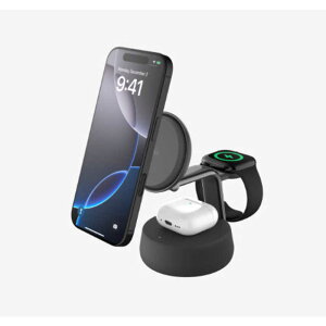 BELKIN@UltraCharge Pro Qi2 25W 3-in-1}Olbg[dhbN `R[@WIZ040dqCH