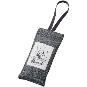 BONFORM ファンシー スヌーピーチャーリーデオ 竹炭消臭バッグ(1個) サイズ:70×160×20mm グレー 745884GY
