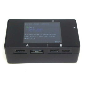 ビットトレードワン　USBケーブルの性能を確認できる検証デバイス USB CABLE CHECKER 3 ブラック　ADUSBCIM3