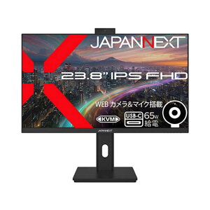 JAPANNEXT@IPSpl FHDtj^[ HDMI DP USB-C(ő65Wd) WebJ/}CN m23.8^ / tHD(1920×1080) / Ch / 75Hzn (2Nۏ)@JN-IPS238F-HSPC6-CMS