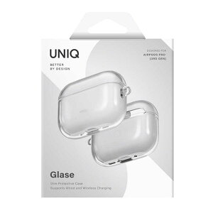 KENZAN@AirPodsPro3P[X UNIQ TPUP[X GLASE GLOSSY CLEAR GLOSSY CLEAR@UNIQ-AIRPODSPRO3-GLSGCLR
