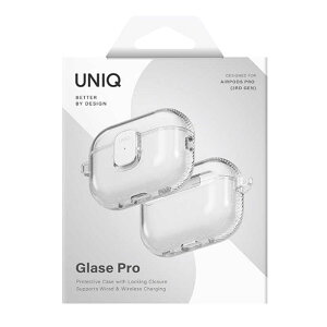 KENZAN�@AirPodsPro3�P�[�X UNIQ TPU�P�[�X GLASE PRO GLOSSY CLEAR GLOSSY CLEAR�@UNIQ-AIRPODSPRO3-GLSPGCLR