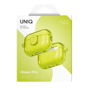 KENZAN@AirPodsPro3P[X UNIQ TPUP[X GLASE PRO LIGHT LIME LIGHT LIME@UNIQ-AIRPODSPRO3-GLSPLLIM