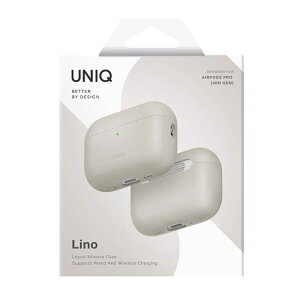 KENZAN@AirPodsPro3P[X UNIQ VRP[X nCubhLbh LINO BEIGE IVORY BEIGE IVORY@UNIQ-AIRPODSPRO3-LINOBEGIVY