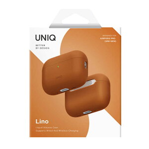 KENZAN�@AirPodsPro3�P�[�X UNIQ �V���R���P�[�X �n�C�u���b�h���L�b�h LINO SUNSET ORANGE SUNSET ORANGE�@UNIQ-AIRPODSPRO3-LINOSUNORG