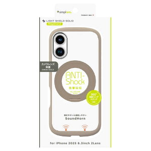 �g���j�e�B�@iPhone17 �mLIGHT SHIELD Solid MagStand�n MagSafe�Ή� �������݌v �Ռ��z�� �����O�X�^���h�t���n�C�u���b�h�N���A�P�[�X �W�������O�X�^���h�@TR-IP25M2-LDSMS-LGG