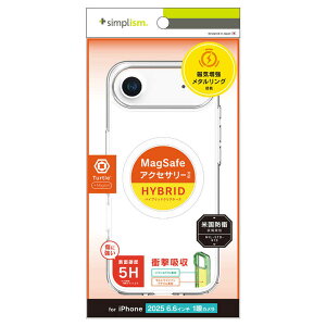 �g���j�e�B�@iPhone Air �mTurtle�n MagSafe�Ή� �n�C�u���b�h�N���A�P�[�X �����O�@TR-IP25L1-TTMS-CLWT