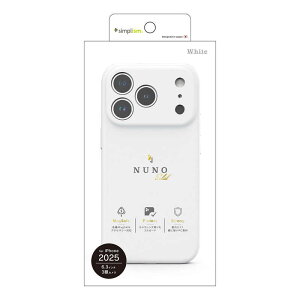 �g���j�e�B�@iPhone17 Pro [NUNO] MagSafe�Ή� �w�ʃV���R�����U�[�P�[�X �z���C�g�@TR-IP25M3-NNSL-SIWT