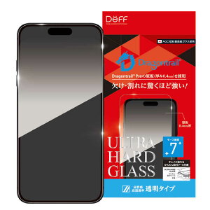 DEFF�@iPhone 17 �t�B���� Dragontrail ���� ULTRA HARD GLASS�@DGIP25MG4DF