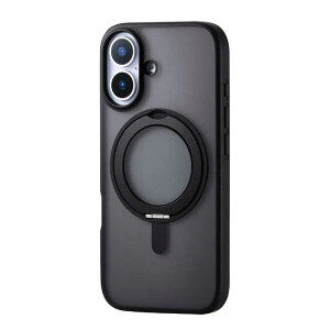 �G���R���@ELECOM�@iPhone 17�P�[�X �n�C�u���b�h�P�[�X MAGKEEP �X�^���h �u���b�N�@PMA25AMAGSTBK