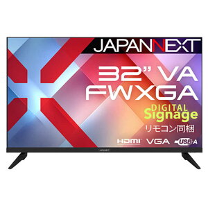 JAPANNEXT@VApl FWXGAtj^[ HDMI VGA USBĐΉ TCl[W R m32^ / tWXGA(1366×768) / Ch / 60Hzn (2Nۏ)@JN-V32FW-M