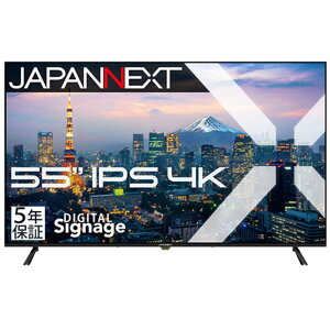 JAPANNEXT�@IPS�p�l������ 4K��^�t�����j�^�[ HDMI �r�f�I�������� �R���|�[�l���g���� �I�v�e�B�J�������o�� �m55�^ / 4K(3840×2160) / ���C�h / 60Hz�n (5�N�ۏ�)�@JN-IPS55UHD-M-H5