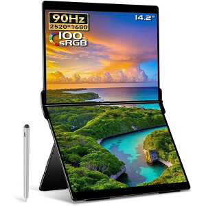 EHOMEWEI@USB-Cڑ 2ʃoCj^[ XV[Y(^b`pl) m14.0^ / WQXGA(2560×1600) / Ch / 76Hzn@XP-142PW