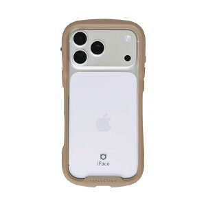 HAMEE�@iPhone17 Pro MaxiFace Reflection�����K���X�N���A�P�[�X �x�[�W���@IP17PMIFACERFTBE