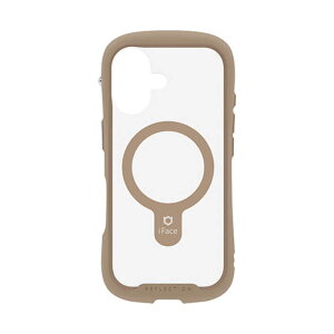 HAMEE�@iPhone17 iFace Reflection MagSynq �����K���X�N���A�P�[�X �x�[�W���@IP17IFACERFTMGBE