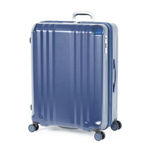 A.L.I スーツケース ジッパータイプ 宿泊目安:10日間以上 102L 拡張機能搭載 前輪ストッパー 抗菌防臭 大容量102L デカかるEdge マットネイビー ALI-089-102