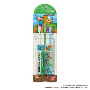 �o���_�C�@BANDAI�@���ǂ��n�u���V3�{�Z�b�g MINECRAFT