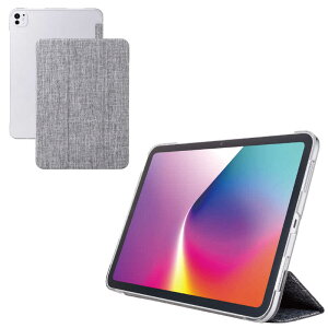 �G���R���@ELECOM�@iPad Pro �P�[�X 11�C���` ( M4 ) �t�@�u���b�N�t���b�v �J�o�[ 2�A���O�� �X�^���h �I�[�g�X���[�v�@�\ �y�� ���^ �w�ʃN���A�@TB-A25PMWVCGY