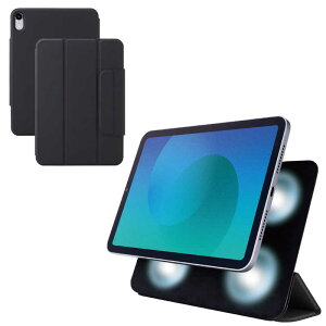 �G���R���@ELECOM�@iPad mini �P�[�X 8.3�C���` ( A17 Pro ) / ��6���� �}�O�l�b�g���E�t���b�v �J�o�[ 2�A���O�� �X�^���h �I�[�g�X���[�v�@�\ �y�� ���^�@TB-A25SWVPF2BK