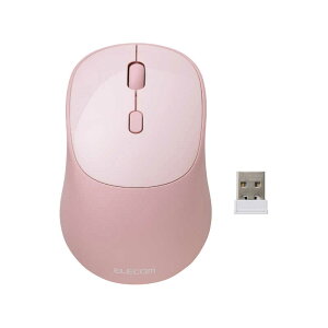 エレコム ELECOM マウス Bluetooth 無線 2.4GHz両対応 静音 ワイヤレスマウス 4ボタン Mサイズ Windows Mac iPad 対応 OSMOD ピンク M-MY20MBSXPN