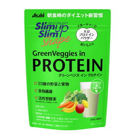アサヒグループ食品　スリムアップスリム シェイプ グリーンベジズ イン プロテイン(225g)