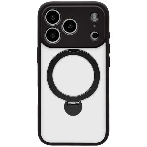 ���X�^�o�i�i�@iPhone 17 Pro�P�[�X ZEROSAFE �� ��]�X�^���h ���͏[�d�Ή� �u���b�N�@9006IP5BZSBK