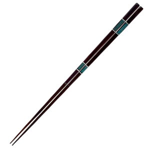 イシダ 箸 23cm プレミアムアイ シンプルライン 春霖 漆 天然木 木製 19513