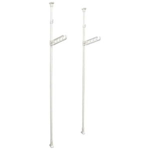 平安伸銅工業 突っ張り室内物干し竿受け 1段 ホワイト TMH-61