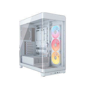 RZA@CORSAIR@FRAME 4500X LX-R RGB iCUE LINK Panoramic Glass Mid-Tower White@CC-9011317-WW