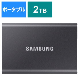 SAMSUNG　外付けSSD T7 ［2TB /ポータブル型］ グレー　MU-PC2T0T-IT/A