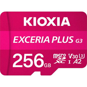 KIOXIA LINVA@EXCERIA PLUS G3 microSDXCJ[h mClass10 / 256GBn@KMUH-C256G