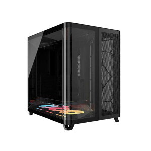 RZA@CORSAIR@AIR 5400 LX-R iCUE LINK Tempered Glass Mid-Tower Black@CC-9011320-WW