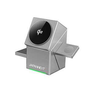 JAPANNEXT@3-in-1`[W[ Qi2Ή 3䓯CX[d(v20W) X}[gtH(ő15W) AirPods(2.5W) Apple Watch(2.5W) ȃXy[X݌v(2Nۏ)@JN-CG-15SQ3N1