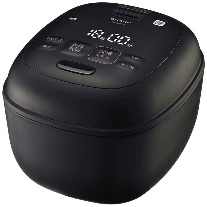 楽天市場】シャープ SHARP 炊飯器 3合 マイコン ブラック KS-CS05J-B 