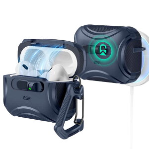ESR@Cyber FlickLock AirPods Pro 3P[X MagSafe[d Ռی ЎŊȒPI[v LYh~ u[@1C02200302-Blue