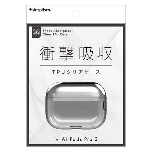 �g���j�e�B�@AirPods Pro 3�p�P�[�X �Ռ��z�� �N���ATPU�P�[�X �X���[�L�[�u���b�N�@TR-APP25-TC-CLBK
