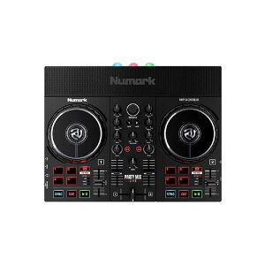 NUMARK�@LED�p�[�e�B���C�g���ڃX�s�[�J�[����DJ�R���g���[���@Party Mix Live