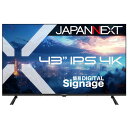 JAPANNEXT　IPSパネル搭載 4K大型液晶モニター ［43型 / 4K(3840×2160) / ワイド / 60Hz］ (2年保証)　JN-IPS43U-M