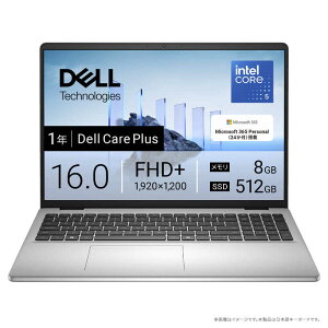 DELL@f@m[gp\R Dell 16 [ 16^ / Win11 Home / Core 5 / 8GB / SSD512GB / Microsoft 365 Personal ] v`iVo[@ND46-FWM3SC
