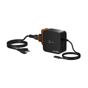J5�@GaN���� USB-C 102W�f���A���|�[�g�}���[�d�� AC�����L�b�g�t�� �mUSB Power Delivery�Ή� / 2�|�[�g / GaN(�����K���E��) �̗p�n�@JUP25100P