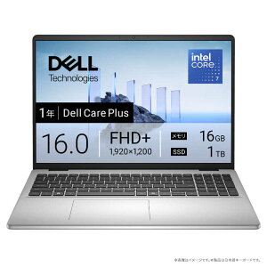 DELL�@�f���@�m�[�g�p�\�R�� Dell 16 [ 16�^ / Win11 Home / Core 7 / ������16GB / SSD1TB ] �v���`�i�V���o�[�@ND76-FWSC