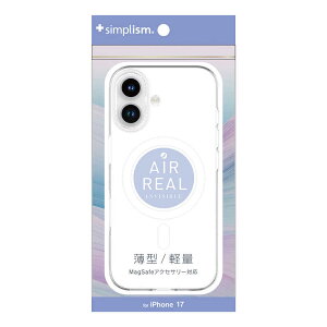 �g���j�e�B�@iPhone 17 �mAIR-REAL INVISIBLE�n MagSafe�Ή� ���^�y�ʃn�[�h�P�[�X �N���A×�z���C�g�����O�@TR-IP25M2-ARPMS-CWT
